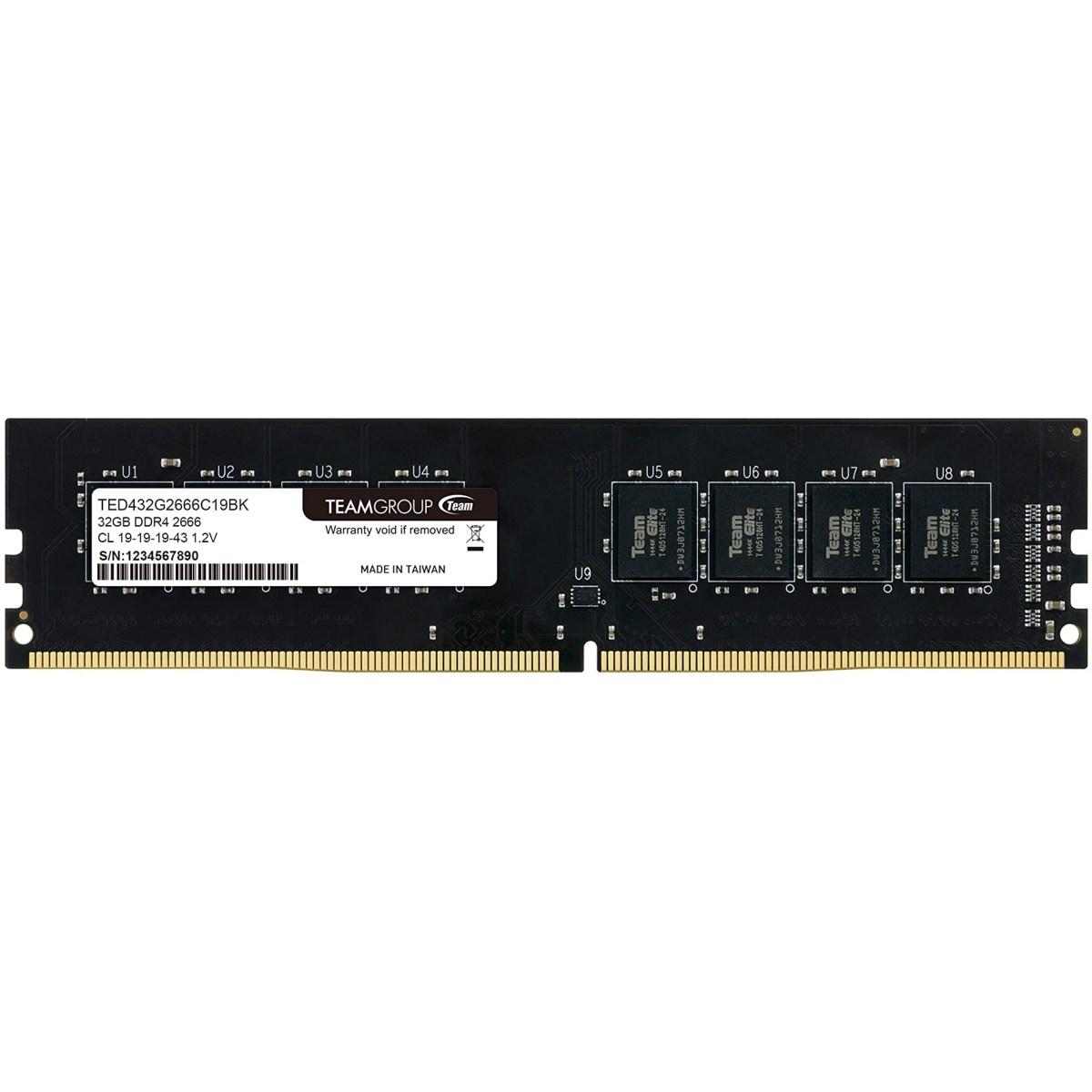 Memoria Ram DDR4 2666 32GB Team Elite CL19 TED432G2666C1901