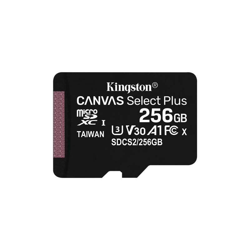 Scheda di Memoria Micro-SDXC 256GB Kingston Canvas Select Plus + C10 Class10 SDCS2/256GB