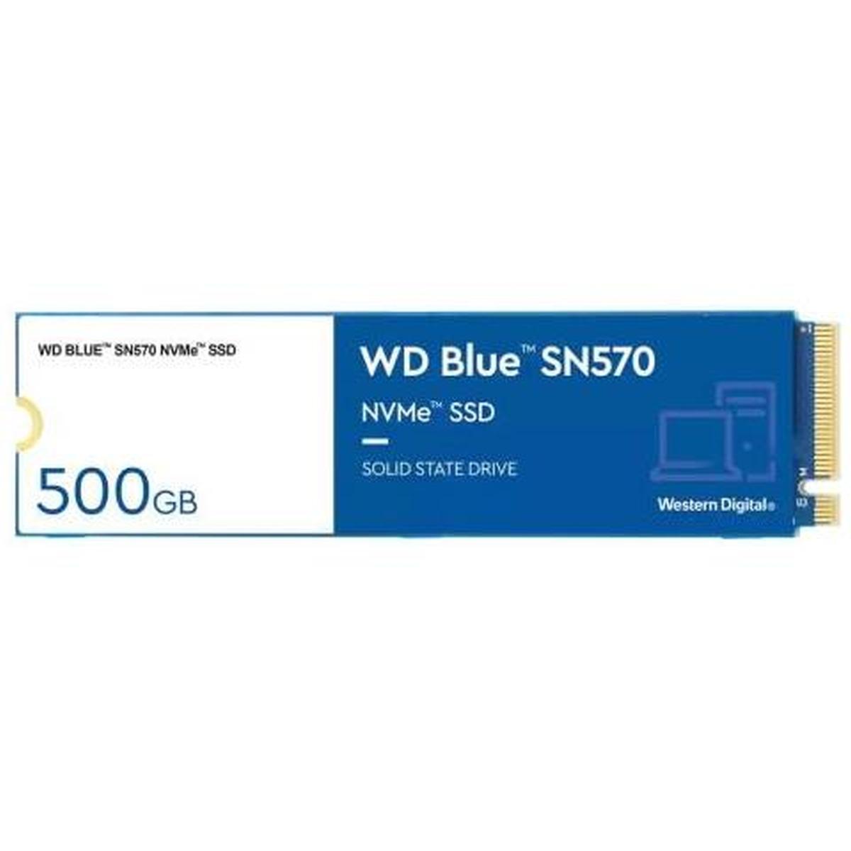 Hard Disk Stato Solido SSD 2,5" 500GB Western Digital Blue SN570 NVME M.2 PCI Express Gen3 x4 WDS500G3B0C